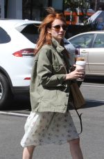 EMMA ROBERTS Out and About in West Hollywood 04/28/2016