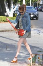 EMMA ROBERTS Out in West Hollywood 03/30/2016
