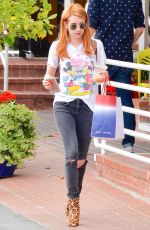 EMMA ROBERTS Out Shopping in Los Angeles 04/06/2016