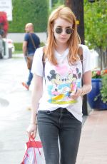 EMMA ROBERTS Out Shopping in Los Angeles 04/06/2016