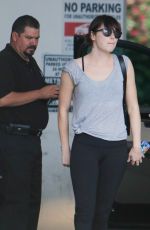 EMMA STONE in Tights Out in Beverly Hills 04/06/2016