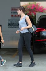 EMMA STONE in Tights Out in Beverly Hills 04/06/2016