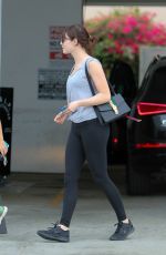 EMMA STONE in Tights Out in Beverly Hills 04/06/2016