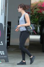 EMMA STONE in Tights Out in Beverly Hills 04/06/2016