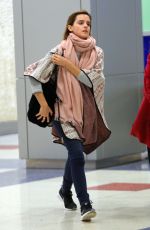 EMMA WATSON at JFK Airport in New York 04/03/2016