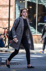 EMMA WATSON Leaves a Restaurant in New York 04/27/2016
