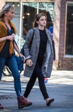 EMMA WATSON Leaves a Restaurant in New York 04/27/2016