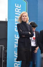 EVA HERZIGOVA at Podium Ceremony of FIA Formula E Paris ePrix 04/23/2016