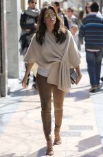 EVA LONGORIA Out Shopping in Madrid 04/02/2016