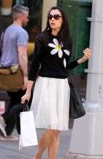 FAMKE JANSSEN Out Shopping in New York 04/24/2016