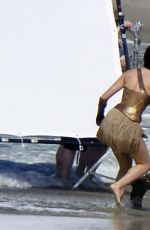 GAL GADOT on the Set of 