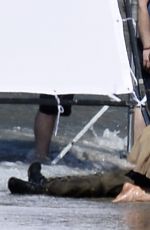 GAL GADOT on the Set of 