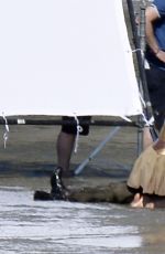 GAL GADOT on the Set of 