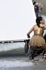 GAL GADOT on the Set of 