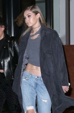 GIGI HADID Night Out in New York 04/11/2016