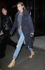 GIGI HADID Night Out in New York 04/11/2016