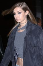 GIGI HADID Night Out in New York 04/11/2016