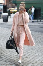 GIGI HADID Out in New York 04/11/2016