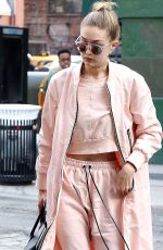 GIGI HADID Out in New York 04/11/2016