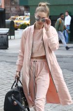 GIGI HADID Out in New York 04/11/2016