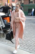 GIGI HADID Out in New York 04/11/2016