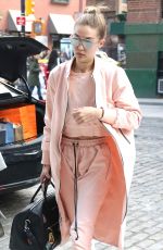 GIGI HADID Out in New York 04/11/2016