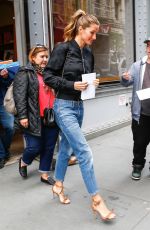 GISELE BUNDCHEN in Jeans Out in New York 04/28/2016