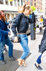 GISELE BUNDCHEN in Jeans Out in New York 04/28/2016