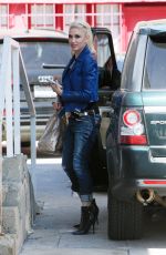 GWEN STEFANI in Jeans Out in Hollywood 04/15/2016