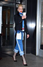 GWEN STEFANI Out and About in New York 03/31/2016
