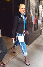 GWEN STEFANI Out and About in New York 03/31/2016