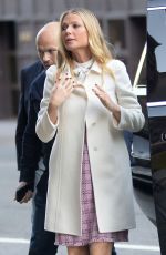 GWYNETH PALTROW Arrives at CBS Studios in New York 04/13/2016 04/13/16