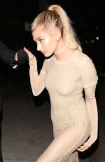 HAILEY BALDWIN at Gigi Hadid