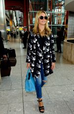 HEIDI KLUM at Heathrow Airport in London 04/23/2016
