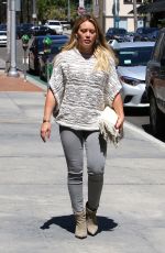 HILARY DUF Out and About in Beverly Hills 04/16/2016