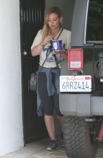 HILARY DUFF at a Gym in Los Angeles 04/06/2016