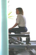 HILARY DUFF at a Gym in Los Angeles 04/06/2016