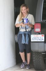 HILARY DUFF at a Gym in Los Angeles 04/06/2016