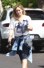 HILARY DUFF at a Gym in Los Angeles 04/06/2016