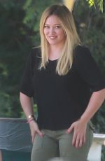 HILARY DUFF at a Park in Studio City 04/20/2016