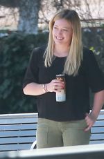 HILARY DUFF at a Park in Studio City 04/20/2016
