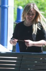 HILARY DUFF at a Park in Studio City 04/20/2016