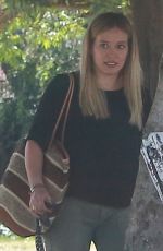 HILARY DUFF at a Park in Studio City 04/20/2016