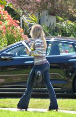 HILARY DUFF in Jeans Out in Beverly Hills 04/04/2016