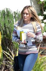 HILARY DUFF in Jeans Out in Beverly Hills 04/04/2016