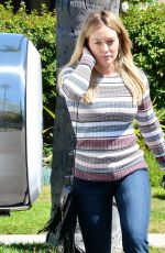 HILARY DUFF in Jeans Out in Beverly Hills 04/04/2016
