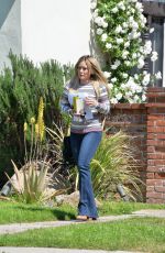 HILARY DUFF in Jeans Out in Beverly Hills 04/04/2016