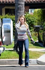 HILARY DUFF in Jeans Out in Beverly Hills 04/04/2016