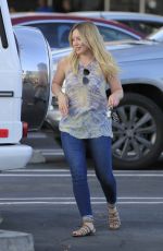 HILARY DUFF Leaves a Dinner in Beverly Hills 04/20/2016