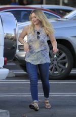 HILARY DUFF Leaves a Dinner in Beverly Hills 04/20/2016